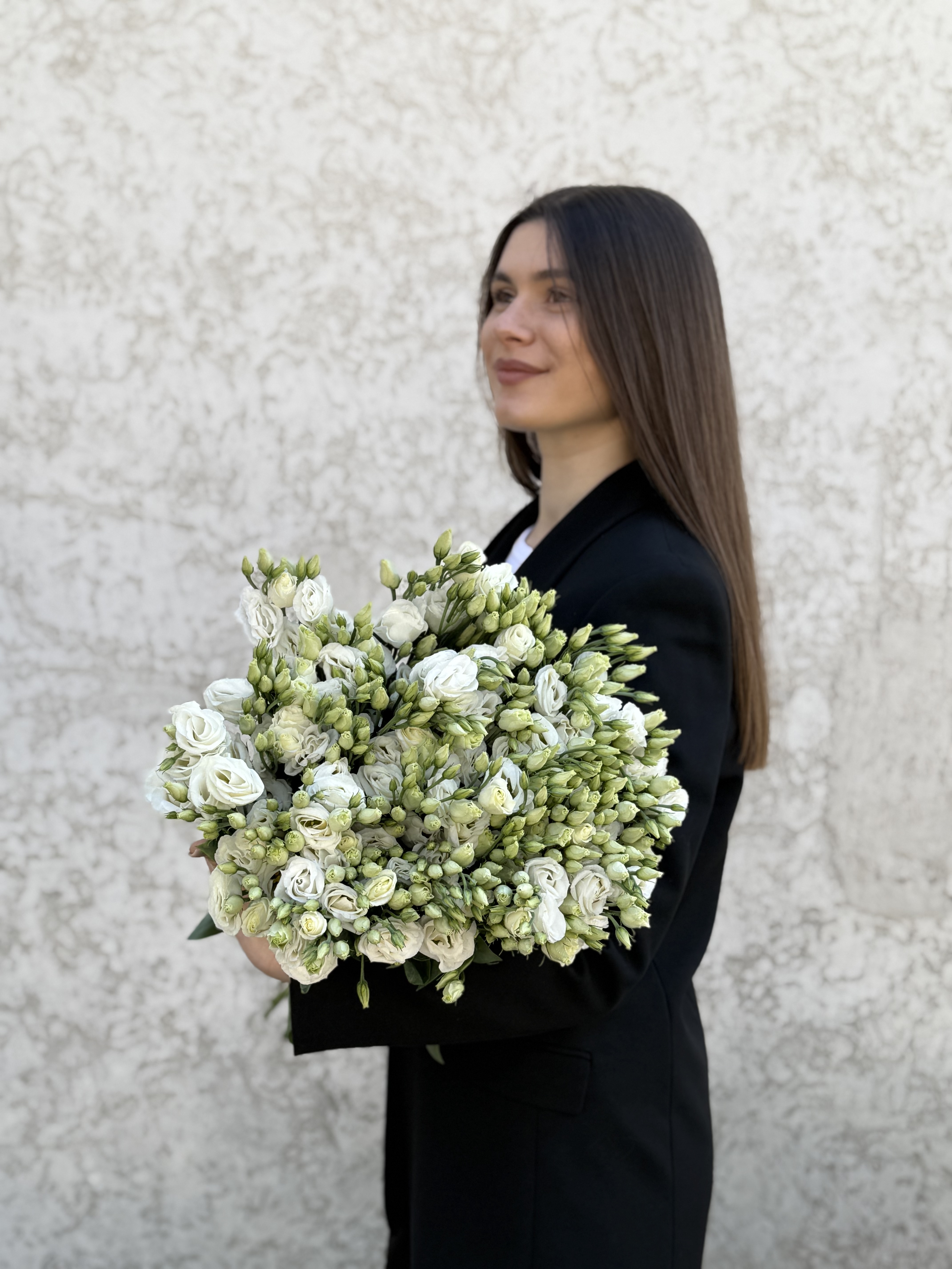 Монобукет з еустоми Rosita White