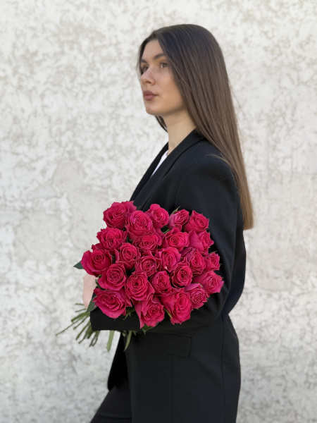 Монобукет з троянди Hot Spot